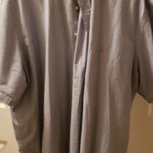 Mens 3xb Polo by Ralph Lauren Seersucker S/S OXFORD SHIRT